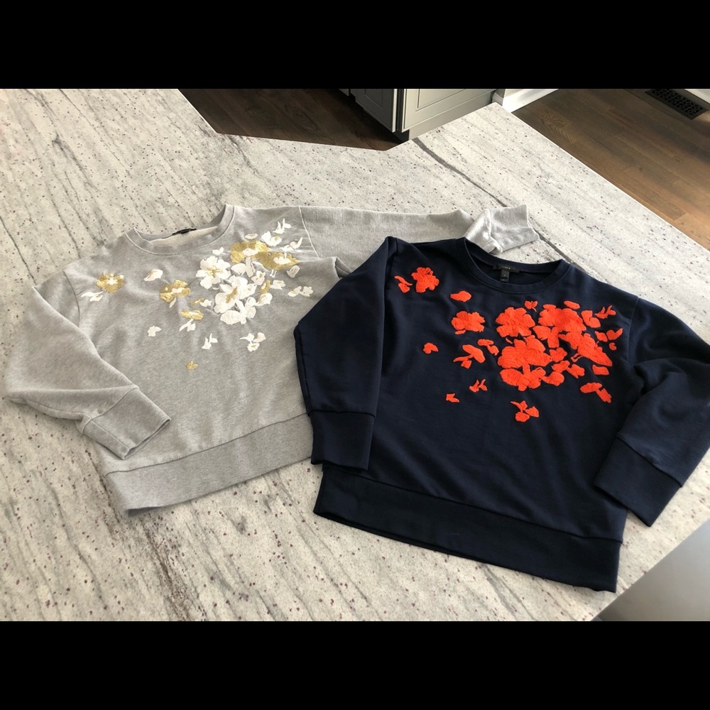 J.Crew Women’s Flower Sweatshirts Get BOTH Small
